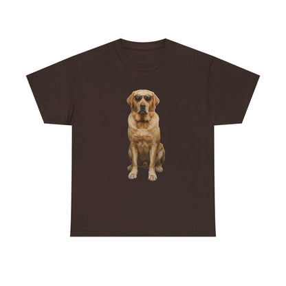 Labrador Graphic Tee — Realistic Golden Lab Dog T-Shirt
