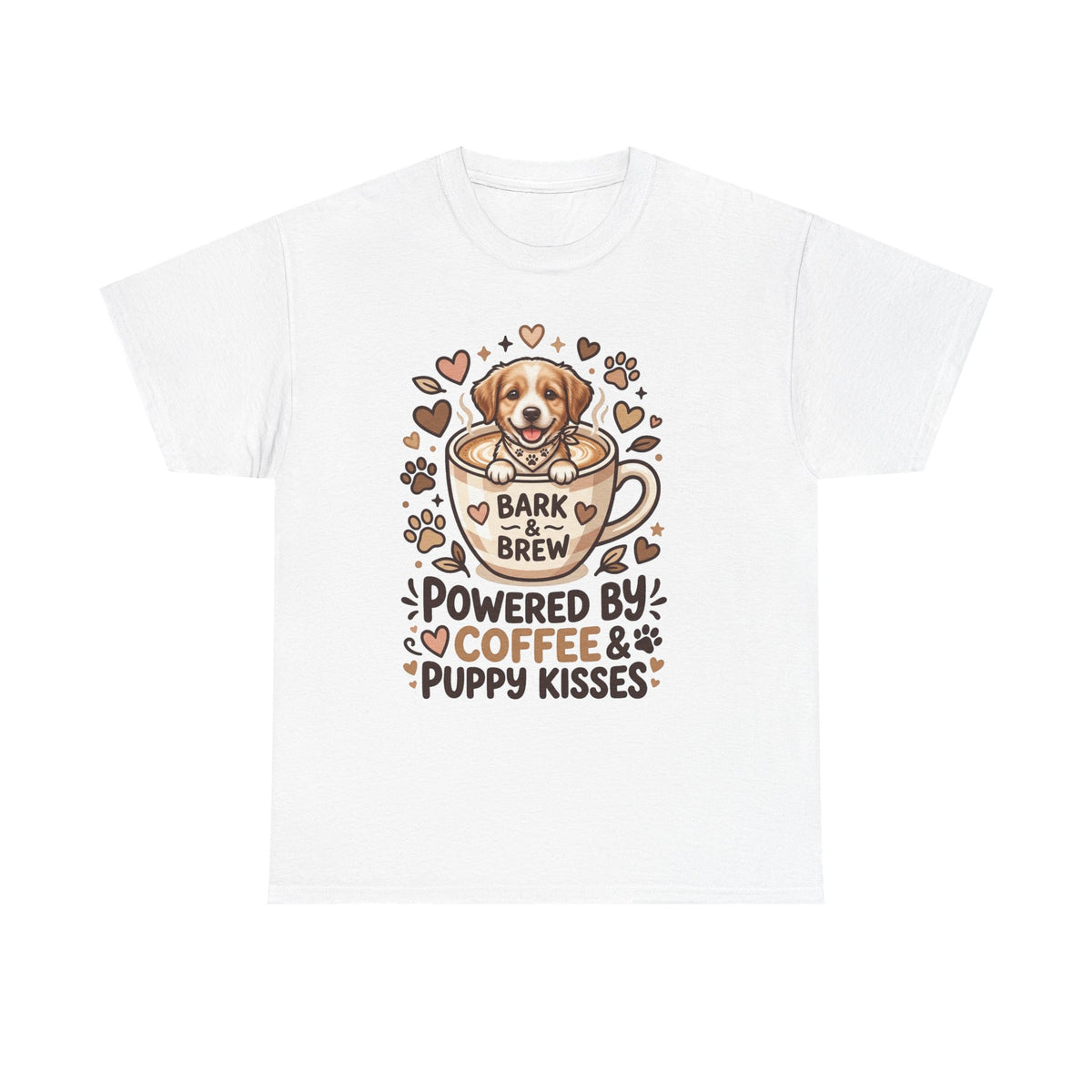 Powered by Coffee & Puppy Kisses T-Shirt