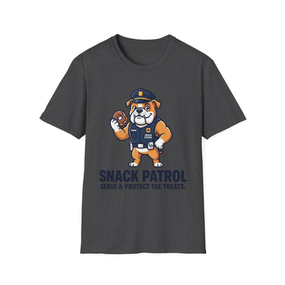 Snack Patrol Shirt — Cute Police Bulldog Donut Tee