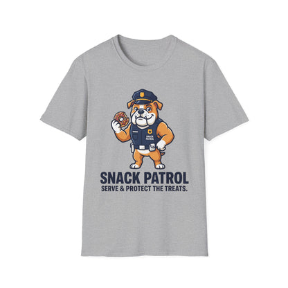 Snack Patrol Shirt — Cute Police Bulldog Donut Tee