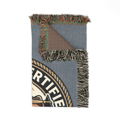 Certified Good Boy Bulldog Woven Blanket – Dog Lover Throw