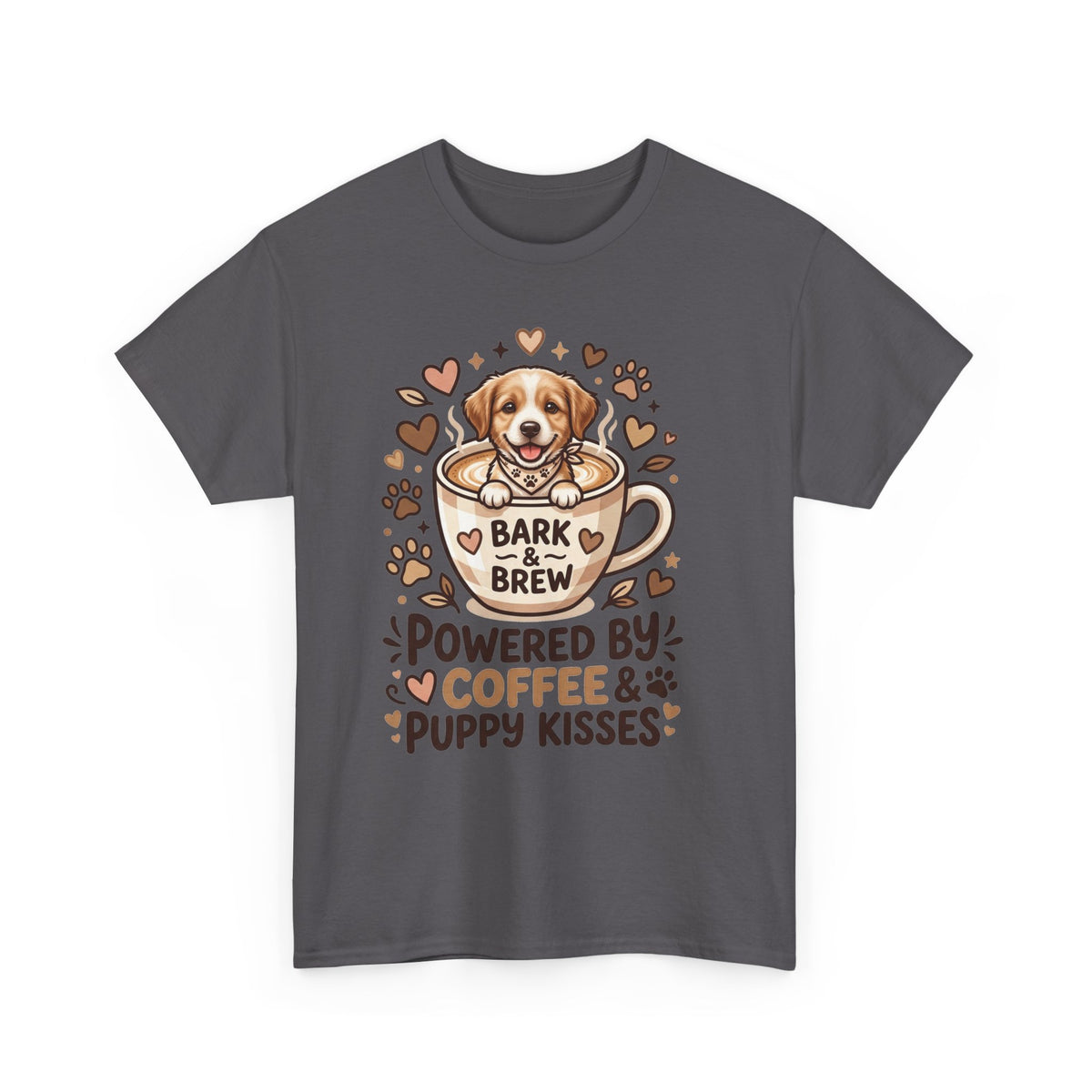 Powered by Coffee & Puppy Kisses T-Shirt