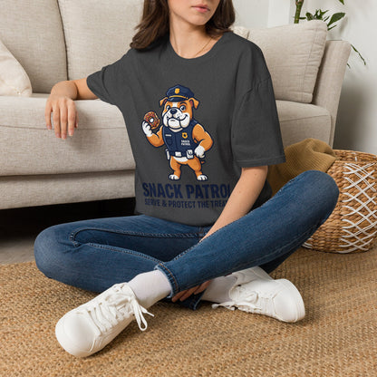 Snack Patrol Shirt — Cute Police Bulldog Donut Tee