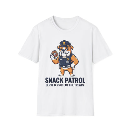 Snack Patrol Shirt — Cute Police Bulldog Donut Tee