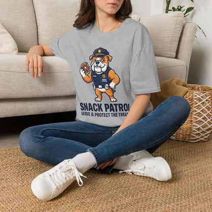Snack Patrol Shirt — Cute Police Bulldog Donut Tee